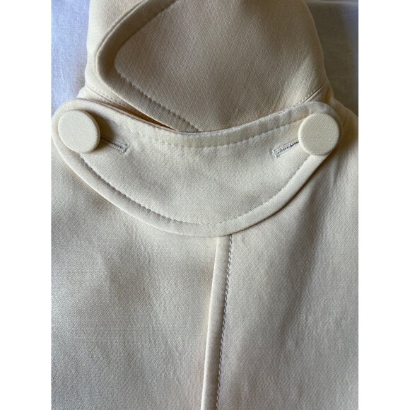 SOLD Auth Vintage Christian Dior Yellow Silk Belted Structured Coat Size XS - Picture 14 of 16